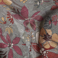Slate Grey Printed Viscose Crepe Fabric 110cm