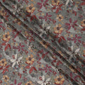 Slate Grey Printed Viscose Crepe Fabric 110cm