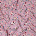 Dusty Rose Viscose Crepe Digital Printed Fabric 110cm | Rega