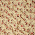 Golden Yellow Viscose Crepe Digital Printed Fabric 110cm | R