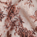 Blush Pink Viscose Crepe Digital Printed Fabric 110cm | Rega