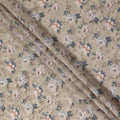 Taupe Blush Viscose Crepe Digital Printed Fabric 110cm | Reg