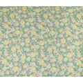 Mint Green Floral Viscose Fabric by the Meter