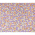 Lilac Purple Floral Viscose Fabric by the Meter