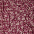 Magenta Pink Floral Viscose Fabric by the Meter