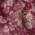 Magenta Pink Floral Viscose Fabric by the Meter