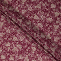 Magenta Pink Floral Viscose Fabric by the Meter