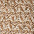 Sandstone Beige Abstract Viscose Fabric by the Meter