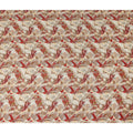 Warm Beige Abstract Viscose Fabric by the Meter