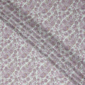 Ivory White Paisley Viscose Fabric by the Meter