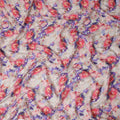 Blush Pink Floral Viscose Fabric | By Meter