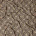 Grey Paisley Print Viscose Fabric by Meter