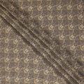 Grey Paisley Print Viscose Fabric by Meter