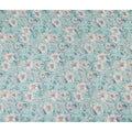Mint Green Floral Viscose Georgette Fabric