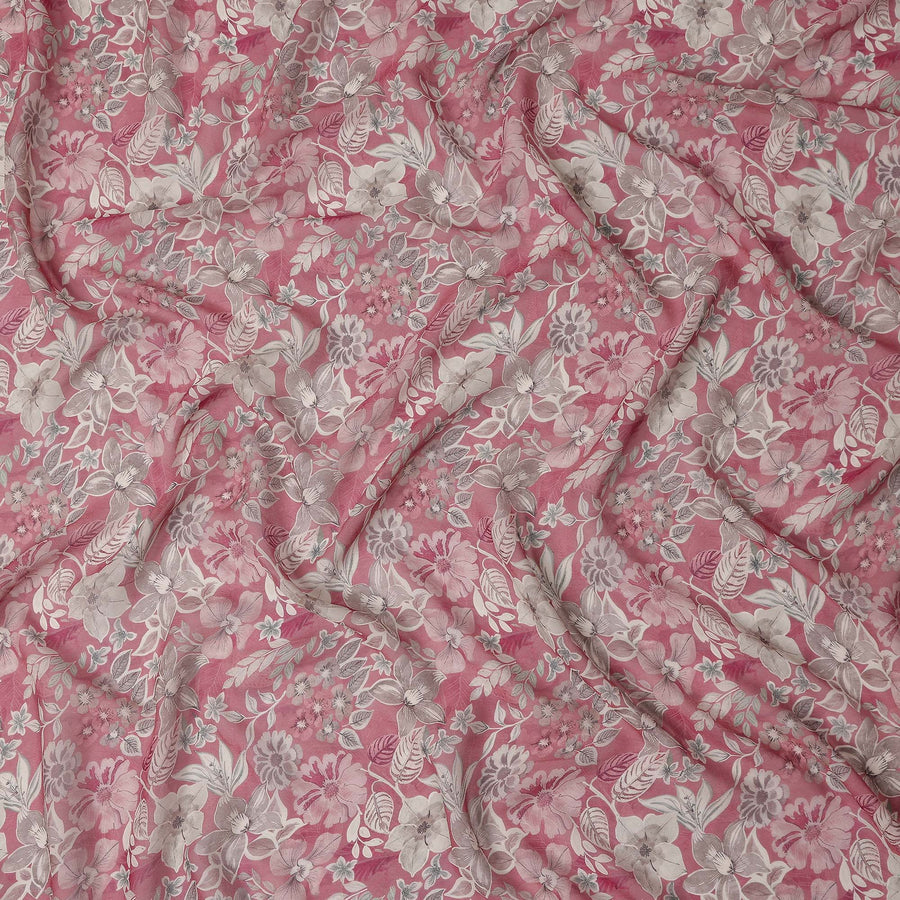 Rose Pink Viscose Georgette Fabric | Regal