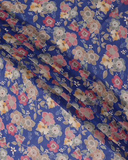 Cobalt Blue Viscose Georgette Fabric | Regal Fabrics