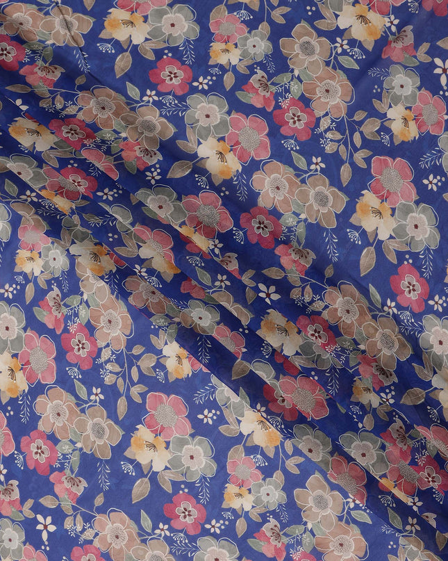 Cobalt Blue Viscose Georgette Fabric | Regal Fabrics