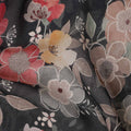 Charcoal Grey Viscose Georgette Fabric | Regal Fabrics