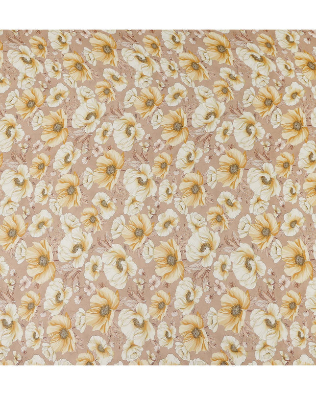 Dusty Pink Paisley Georgette Fabric