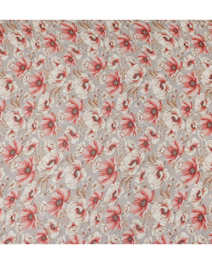 Ash Grey Viscose Georgette Fabric | Regal