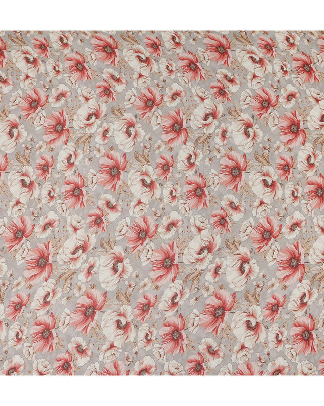 Ash Grey Viscose Georgette Fabric | Regal