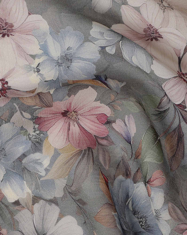 Sage Green Viscose Georgette Fabric | Regal Fabrics