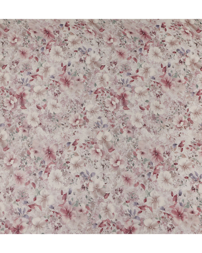Ivory White Viscose Georgette Fabric