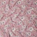 Rose Pink Floral Viscose Georgette Fabric