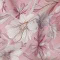 Rose Pink Floral Viscose Georgette Fabric