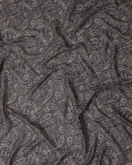 Onyx Black Viscose Georgette Fabric | Regal Fabrics