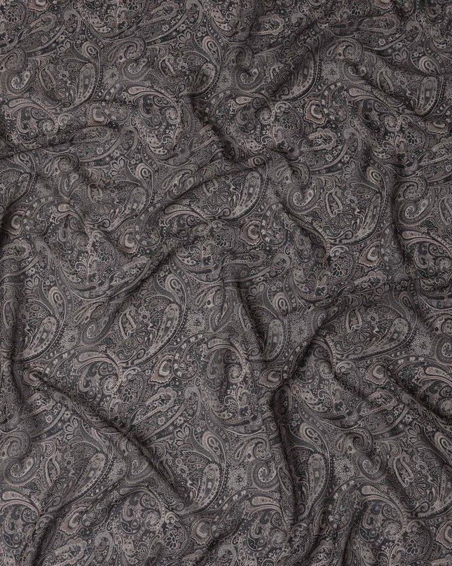 Onyx Black Viscose Georgette Fabric | Regal Fabrics