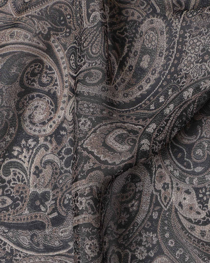 Onyx Black Viscose Georgette Fabric | Regal Fabrics