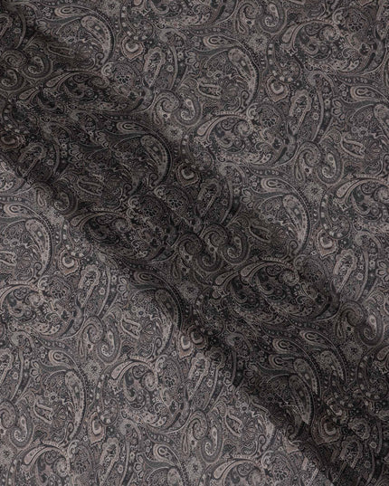 Onyx Black Viscose Georgette Fabric | Regal Fabrics