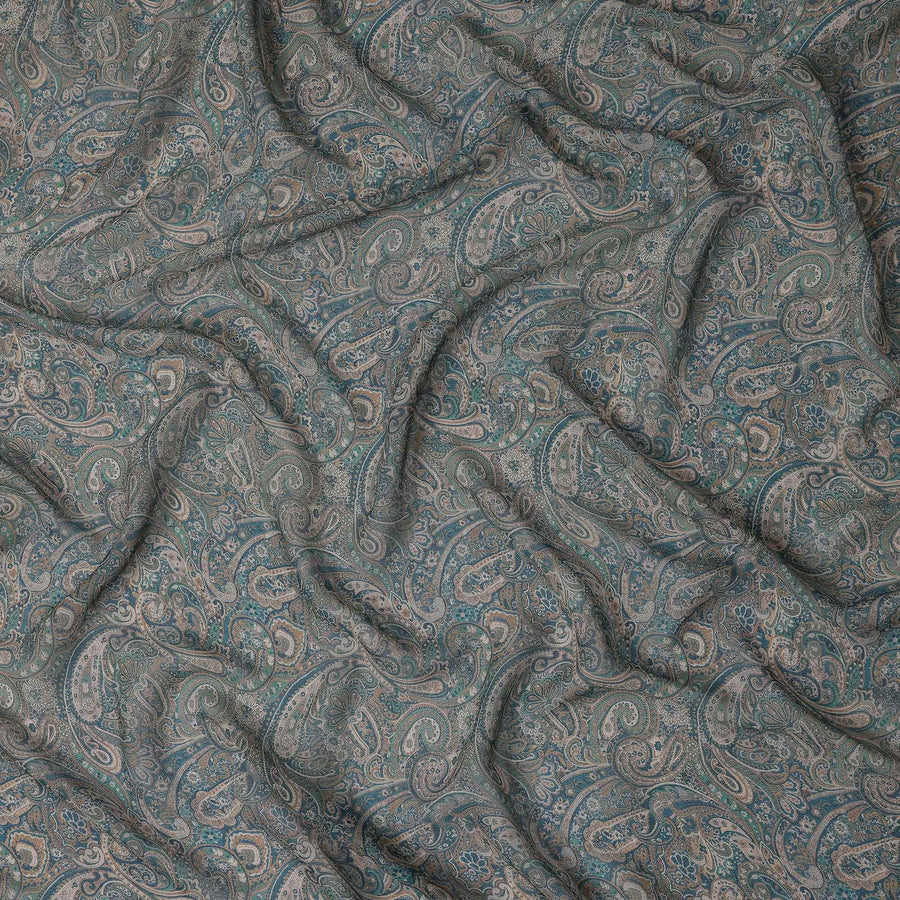 Teal Green Viscose Georgette Fabric | Regal Fabrics
