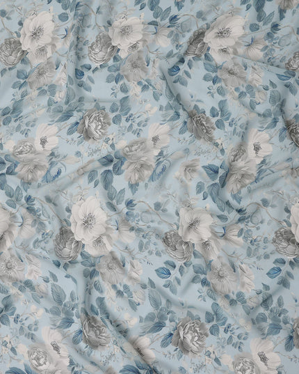 Powder Blue Viscose Georgette Fabric | Regal Fabrics