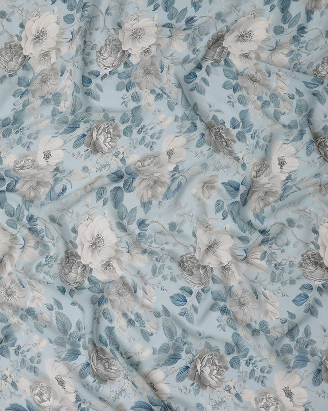 Powder Blue Viscose Georgette Fabric | Regal Fabrics