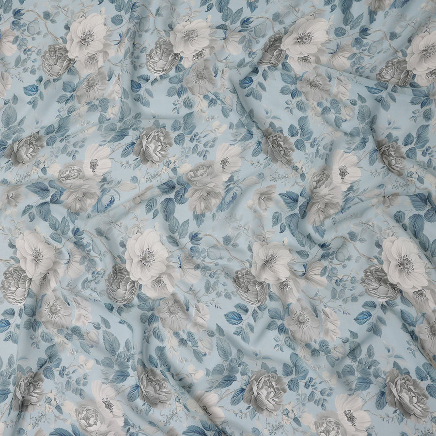 Powder Blue Viscose Georgette Fabric | Regal Fabrics