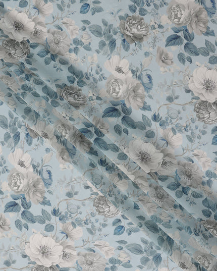 Powder Blue Viscose Georgette Fabric | Regal Fabrics