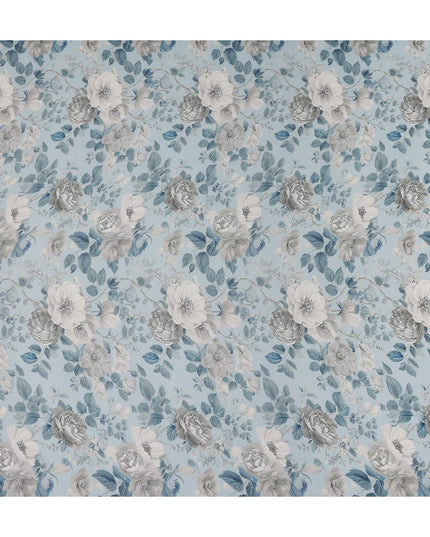 Powder Blue Viscose Georgette Fabric | Regal Fabrics
