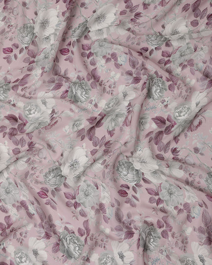 Blush Pink Viscose Georgette Fabric