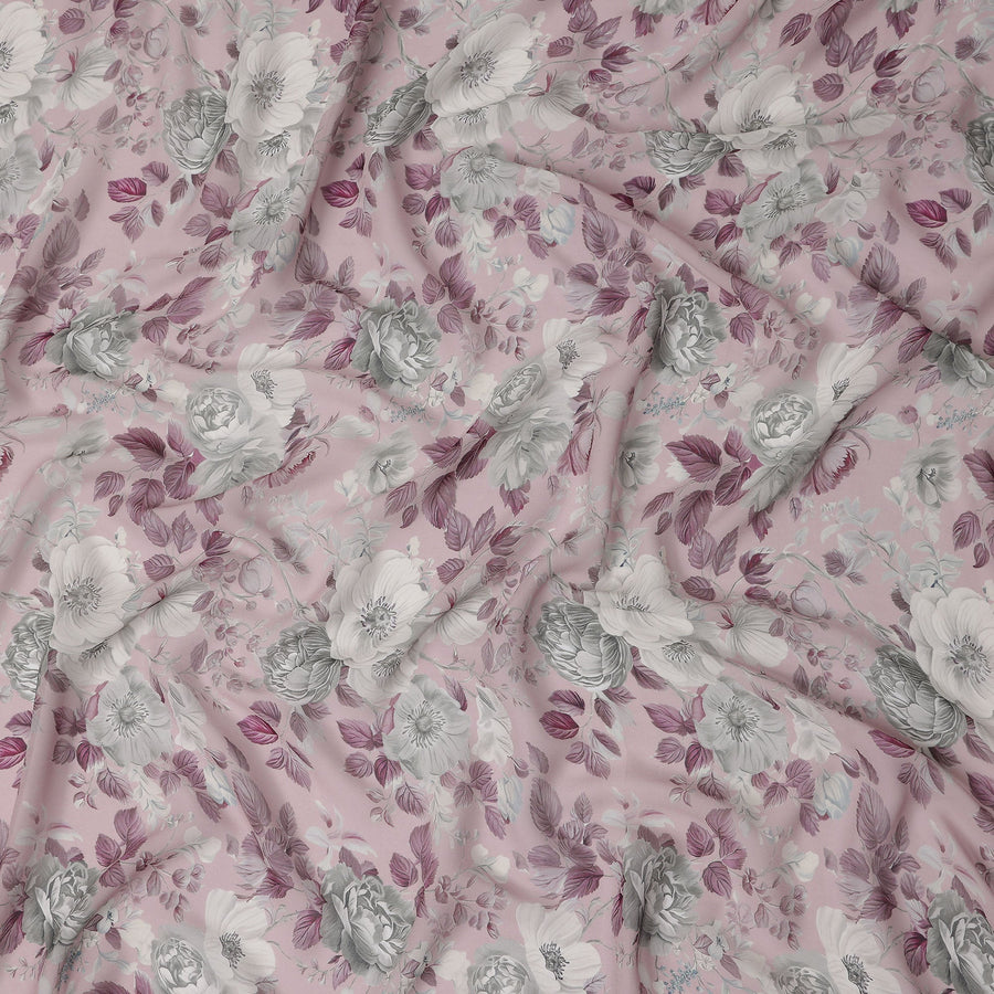 Blush Pink Viscose Georgette Fabric