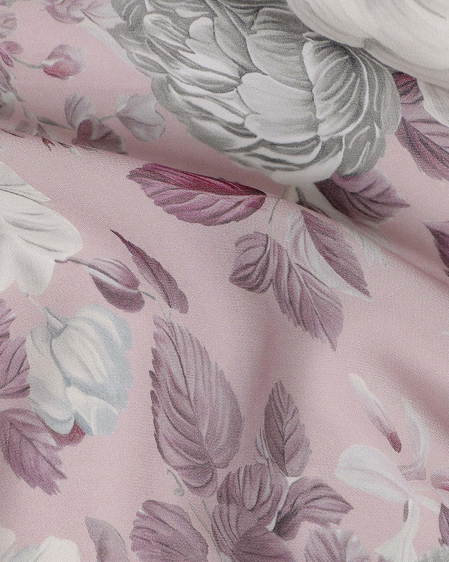 Blush Pink Viscose Georgette Fabric