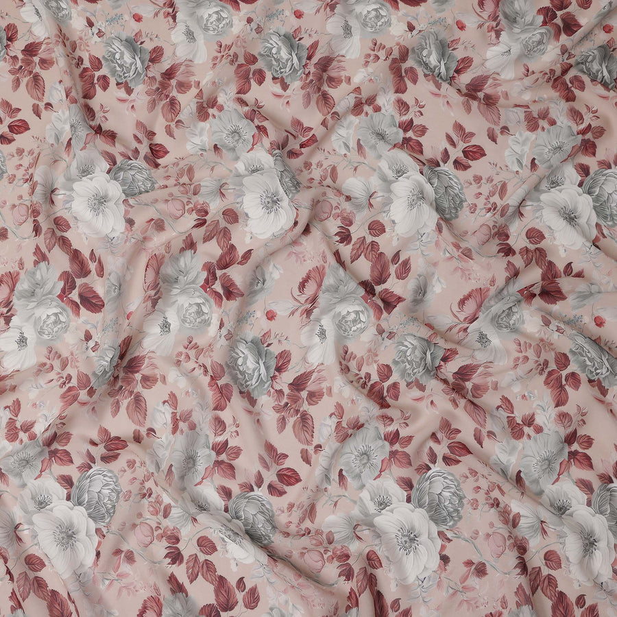 Mauve Pink Viscose Georgette Fabric