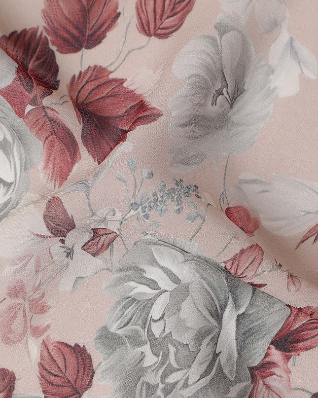 Mauve Pink Viscose Georgette Fabric