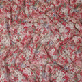 Coral Red Viscose Georgette Fabric | Regal