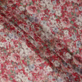 Coral Red Viscose Georgette Fabric | Regal