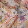 Golden Yellow Viscose Georgette Fabric