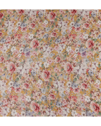 Golden Yellow Viscose Georgette Fabric