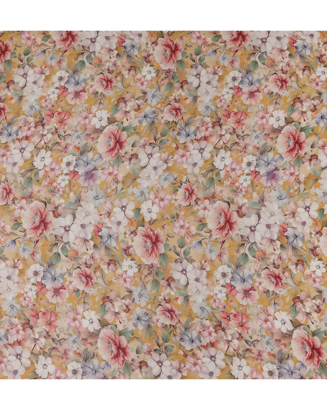 Golden Yellow Viscose Georgette Fabric