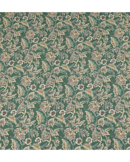 Sage Green Viscose Crepe Digital Printed Fabric 110cm | Rega